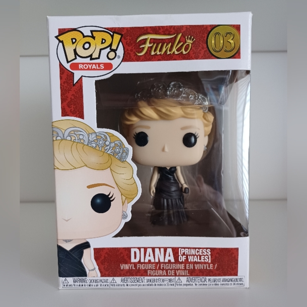 Diana Princess Of Wales In Black Dress 03 Vinyl Figure Funko Pop Collectible